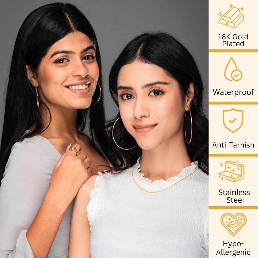 18K Gold & Silver Plated Waterproof Anti-Tarnish Bow And Heart Drops : ASG0125E424SG