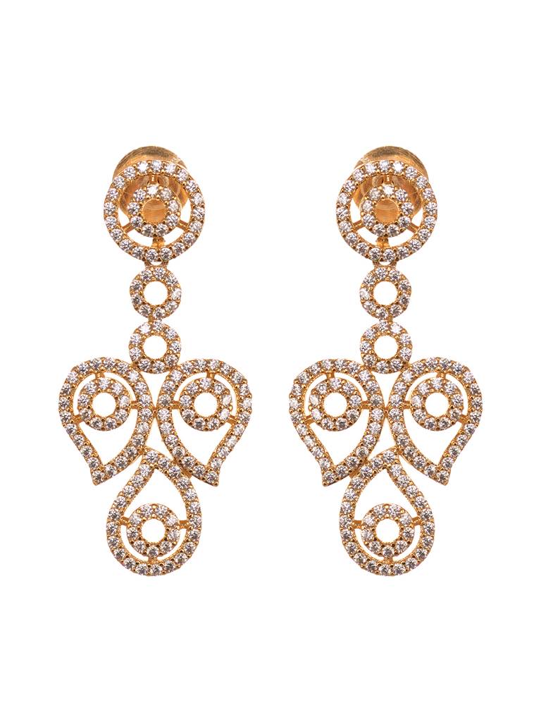 Gold Toned Ad Designer Minimal Necklace Jewellery  Set : SJNK1914