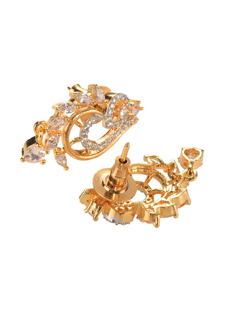 Gold Toned Ad Studded Designer Locket Jewellery Set : SJLK1929