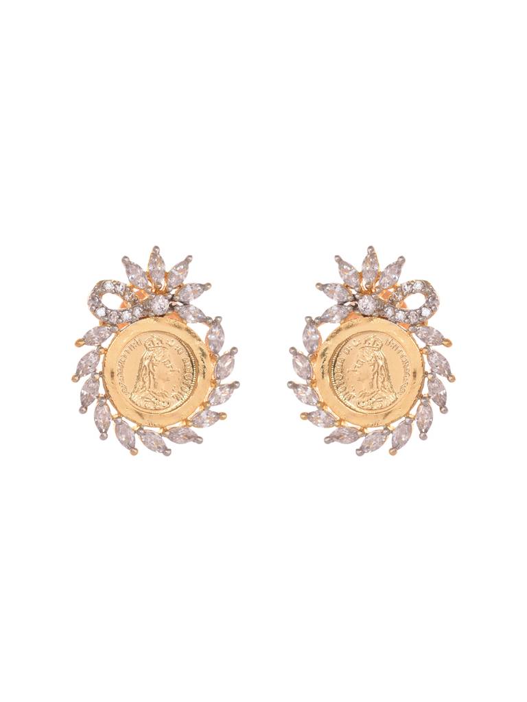 Gold Plated Ad Queen Victoria Ginni Locket Jewellery Set : SJLK1934