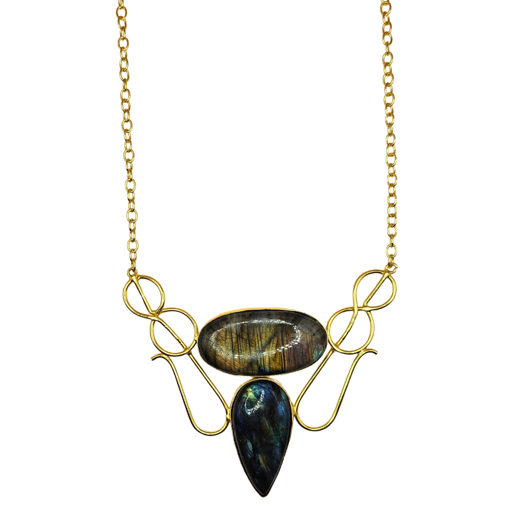 Designer Labradorite Stone Necklace : NL004