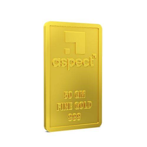 50 Gm 24Kt Kalpavruksha Gold Bar 999 : AGB50GMKALP999