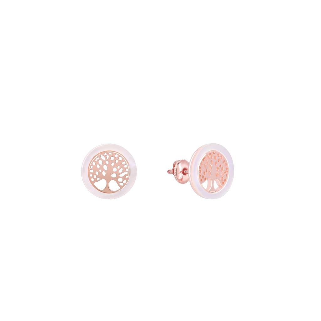 Tree Of Life Silver Studs : FGER500