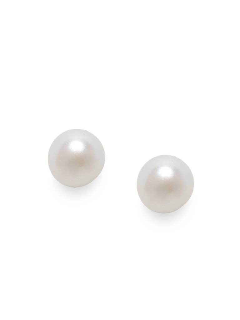 925 Sterling Silver Pearl Studs : AVER10059