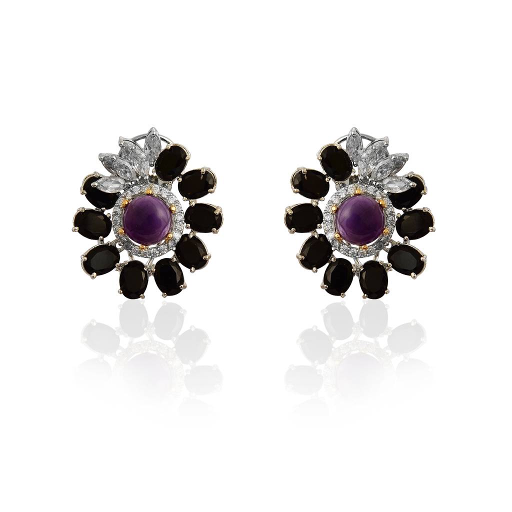 Cocktail Flower Earring : IE894B