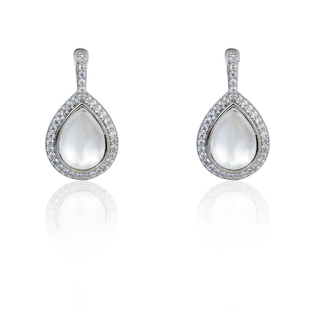Kundan And Zirconia Earrings : IE874A