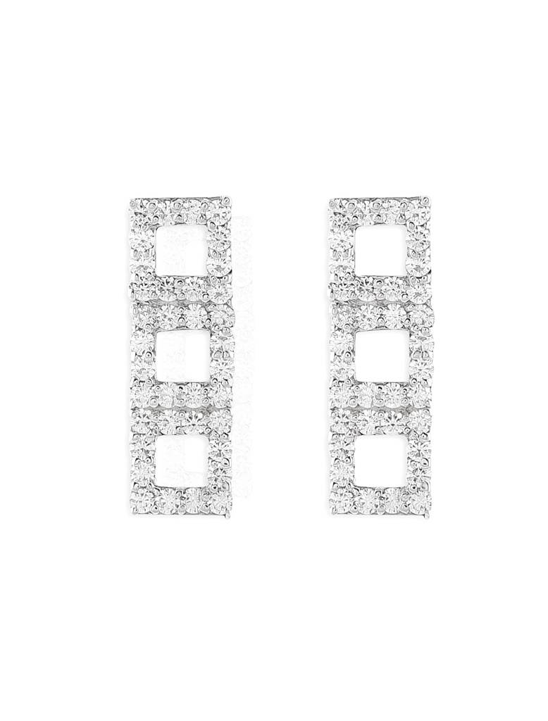 925 Silver Zirconia Ash Earrings
