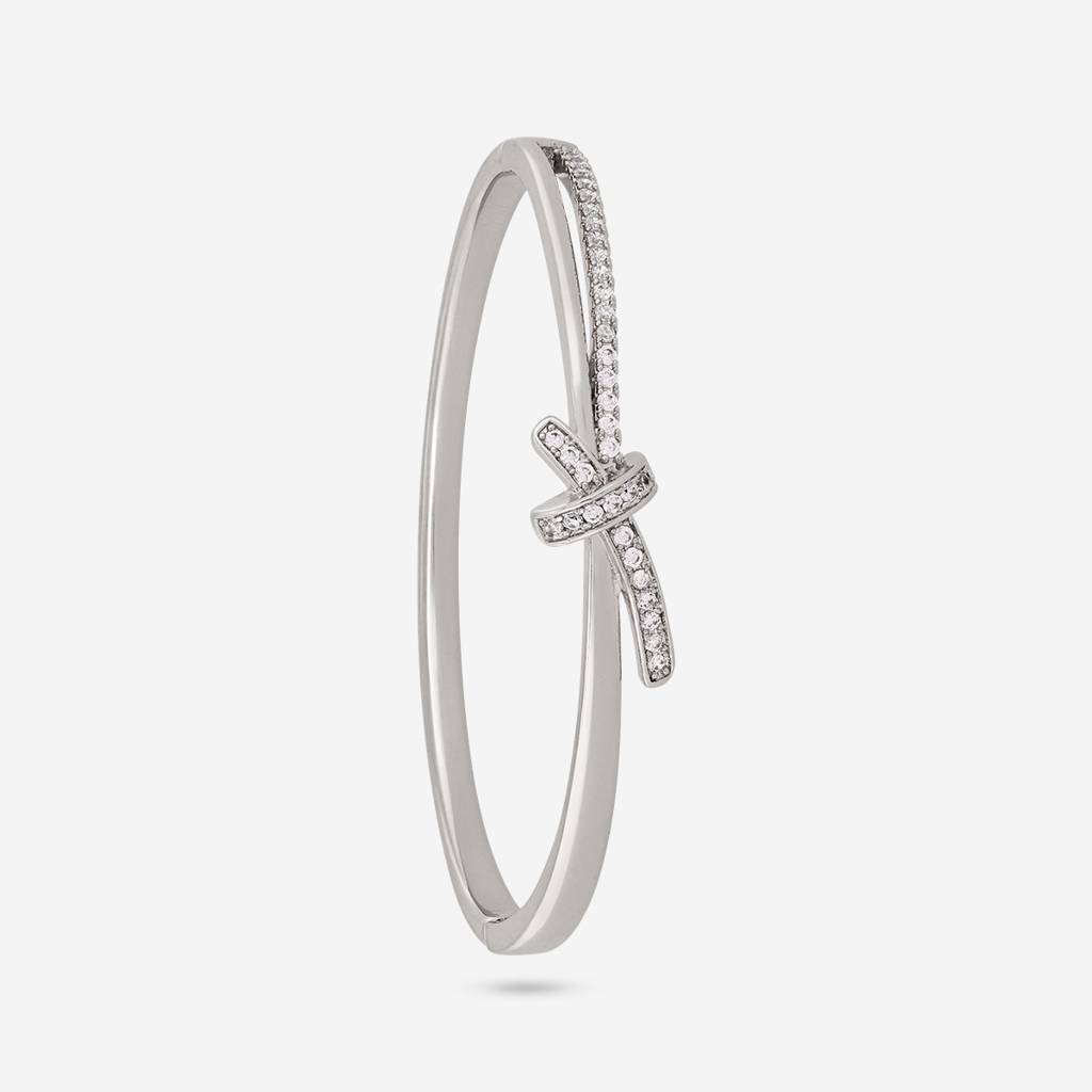 White - Party Wear Zircon Kada - 464472 : 464473