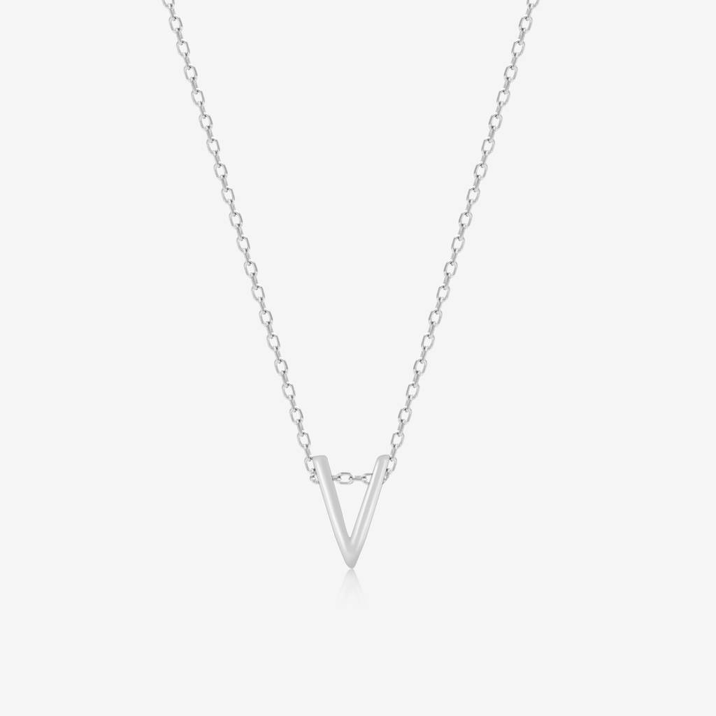 Vivid V Initial Necklace : KIN225