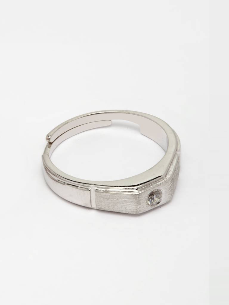 Pure 925 Sterling Silver Rocco Adjustable Ring Gift For Men And Boys : CSCPLR10_M