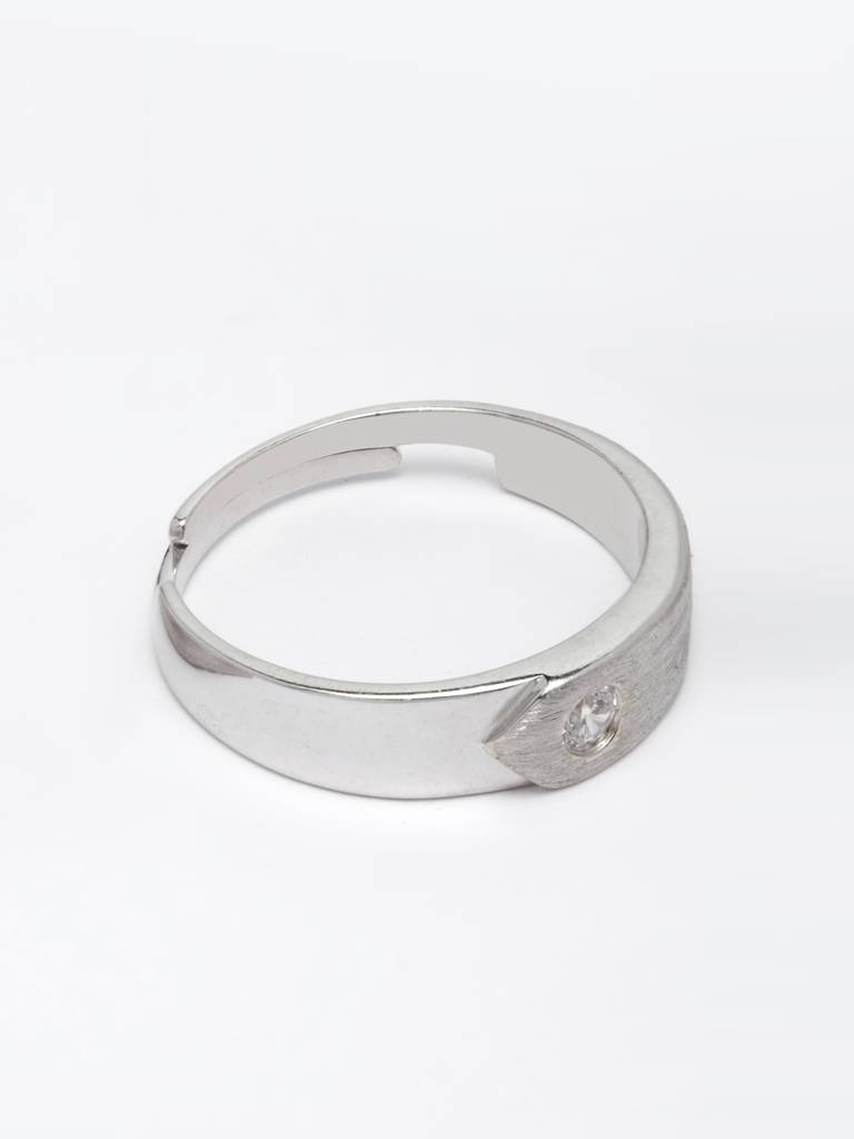 Pure 925 Sterling Silver Belt Adjustable Ring Gift For Men And Boys : CSCPLR9_M