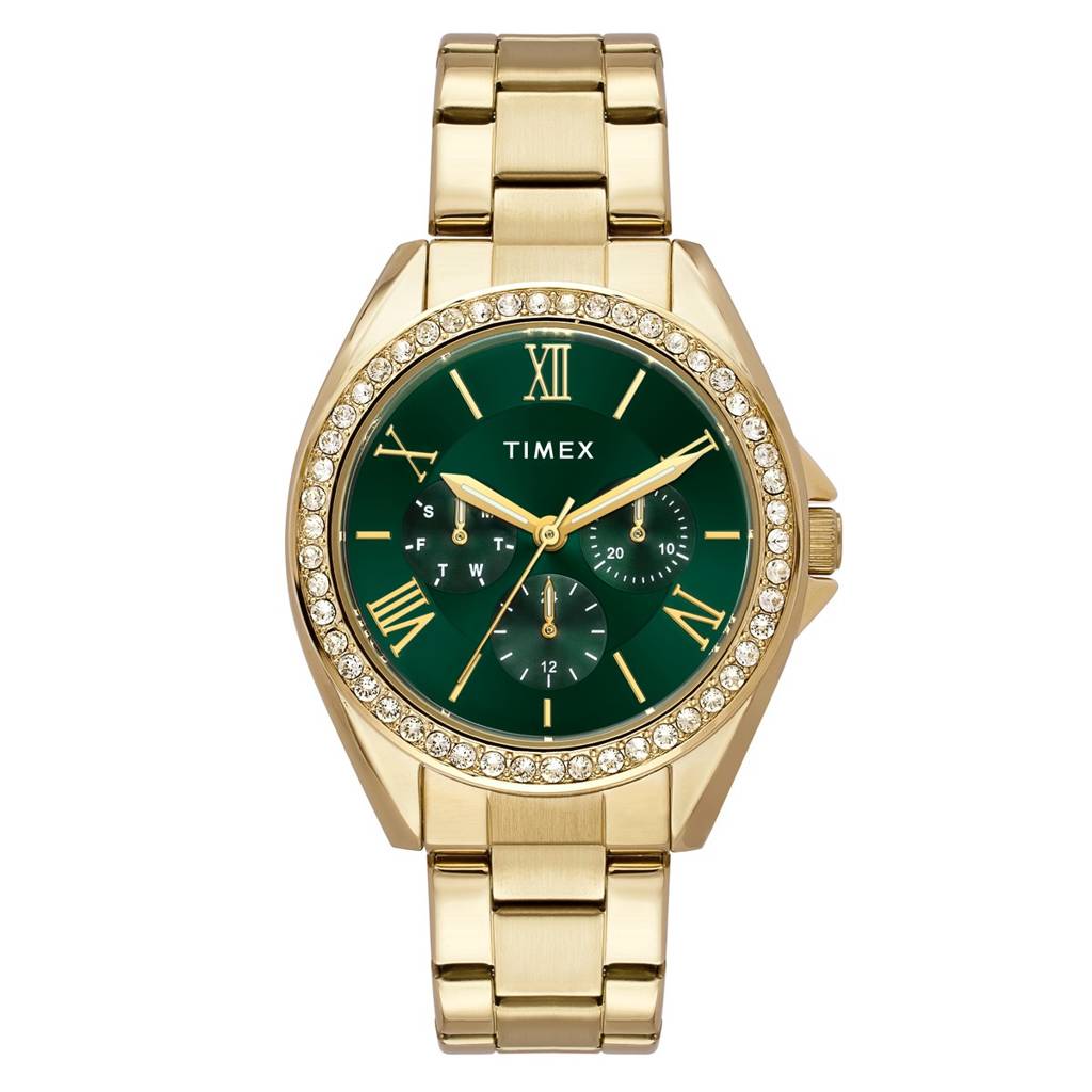 Timex Round 38Mm Dial Analog Women Watch - Twel253Smu01 : TWEL253SMU02