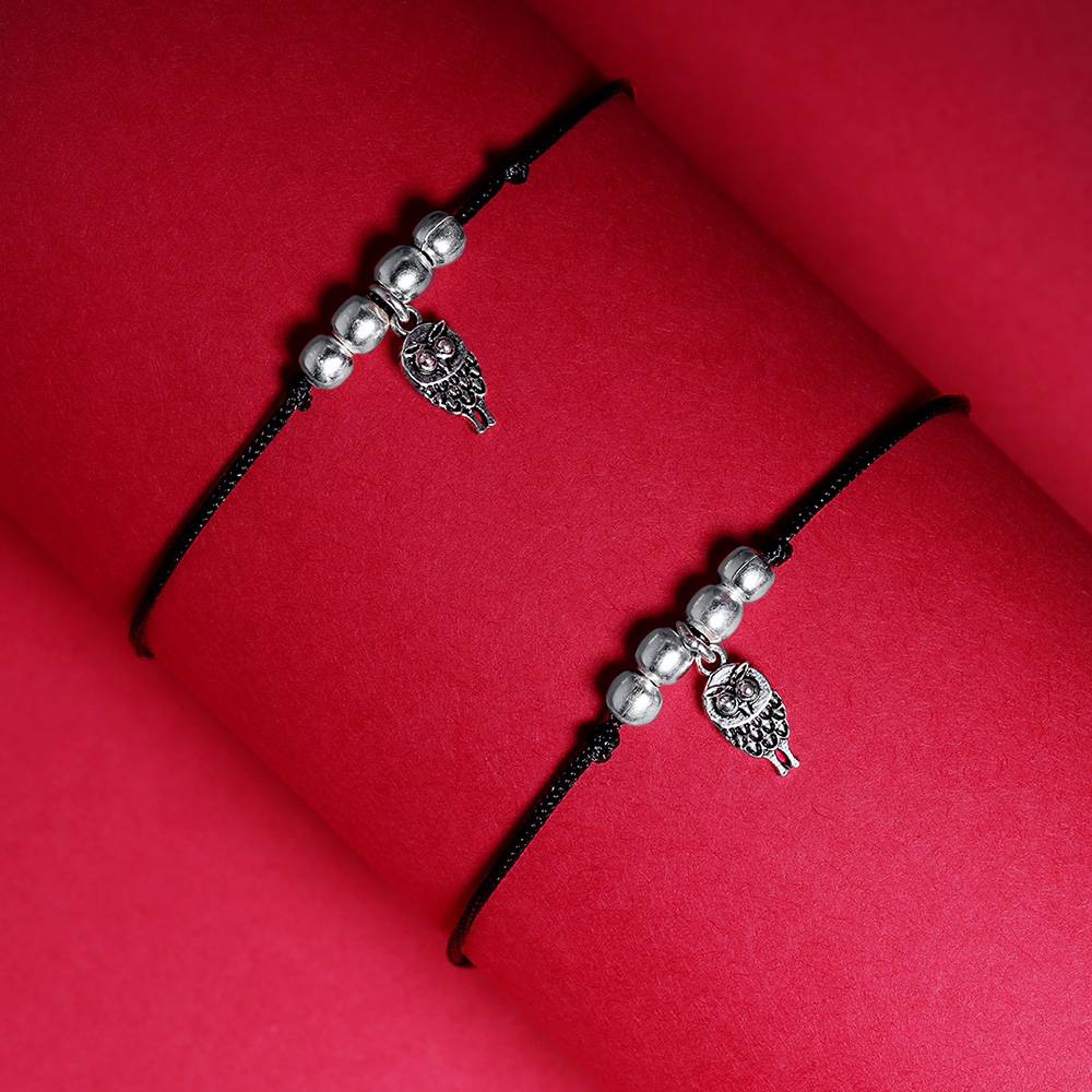 Silver 92.5 Owl Anklet : U080SO05LA0328