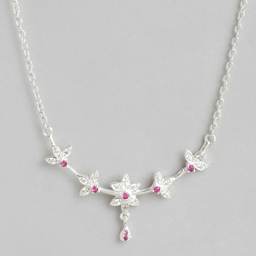 92.5 Cute Minimal Silver Necklace : Z125SG002N076