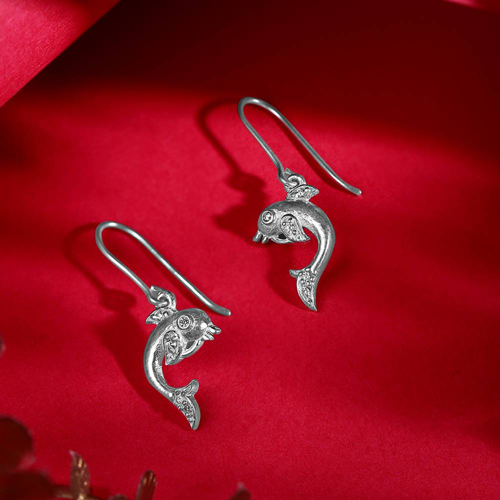 92.5 Silver Fish Earring : U125SG002E0594