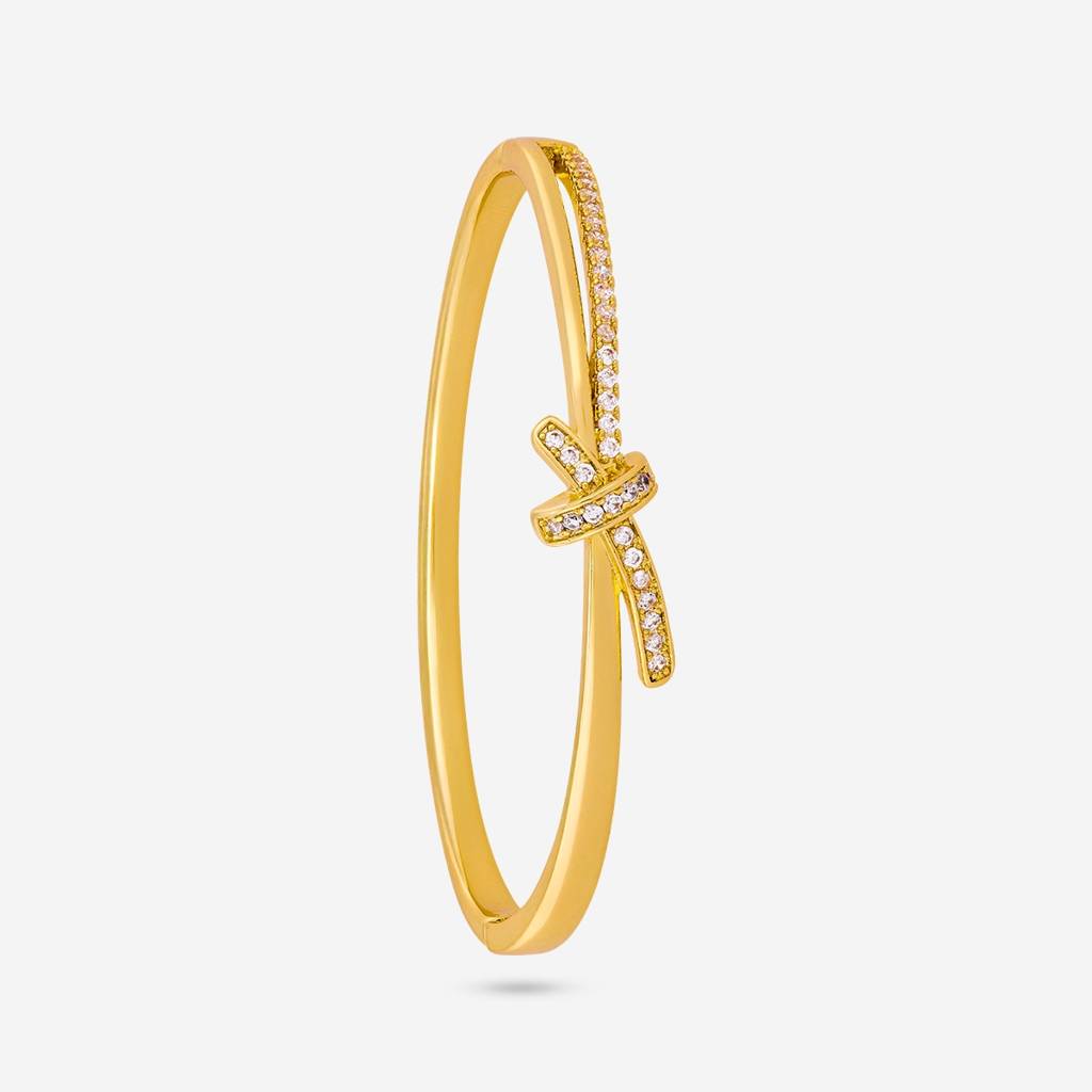 White - Party Wear Zircon Kada - 464472 : 464472