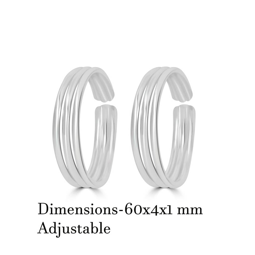 925 Sterling Silver Toe Ring | Traditional Toe Rings For Women : TOER1002