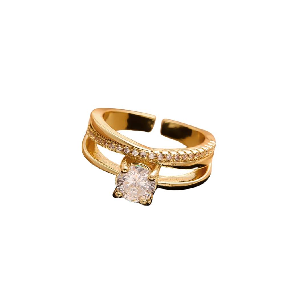Diamond Stone Ring : RG_CU_2lyrzircon_ring