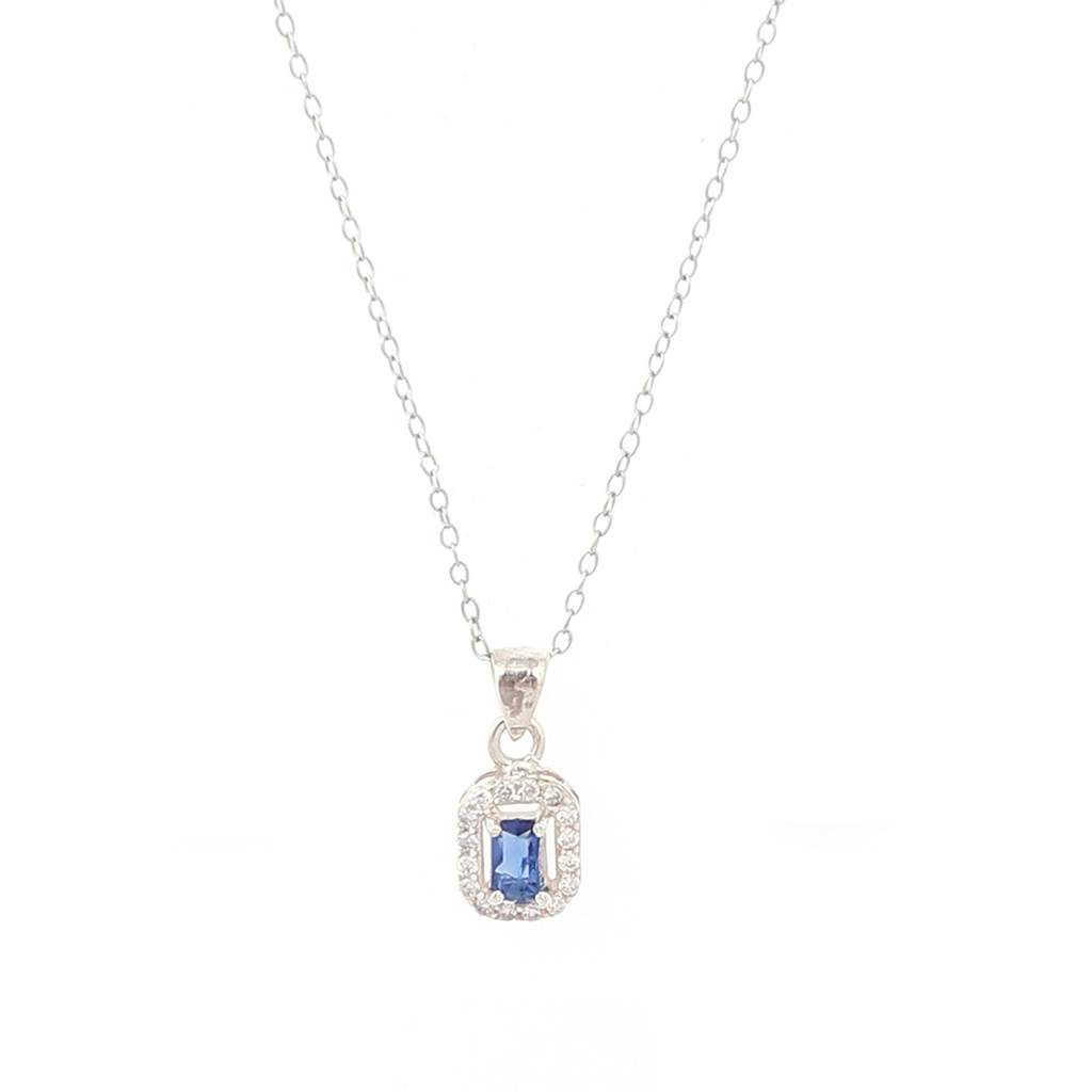 Iski Uski 925 Sterling Silver Shivi Sapphire Pendant