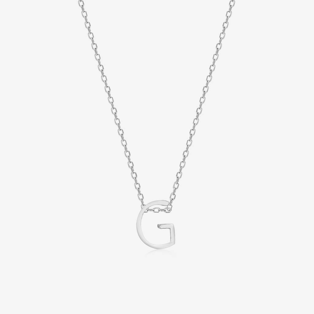 Gleaming G Initial Necklace : BIN25