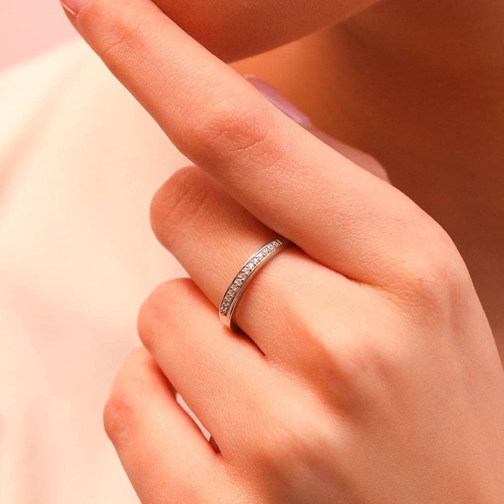 Classic Cz Sheet 925 Silver Female Ring (Adjustable) : RNG-40059
