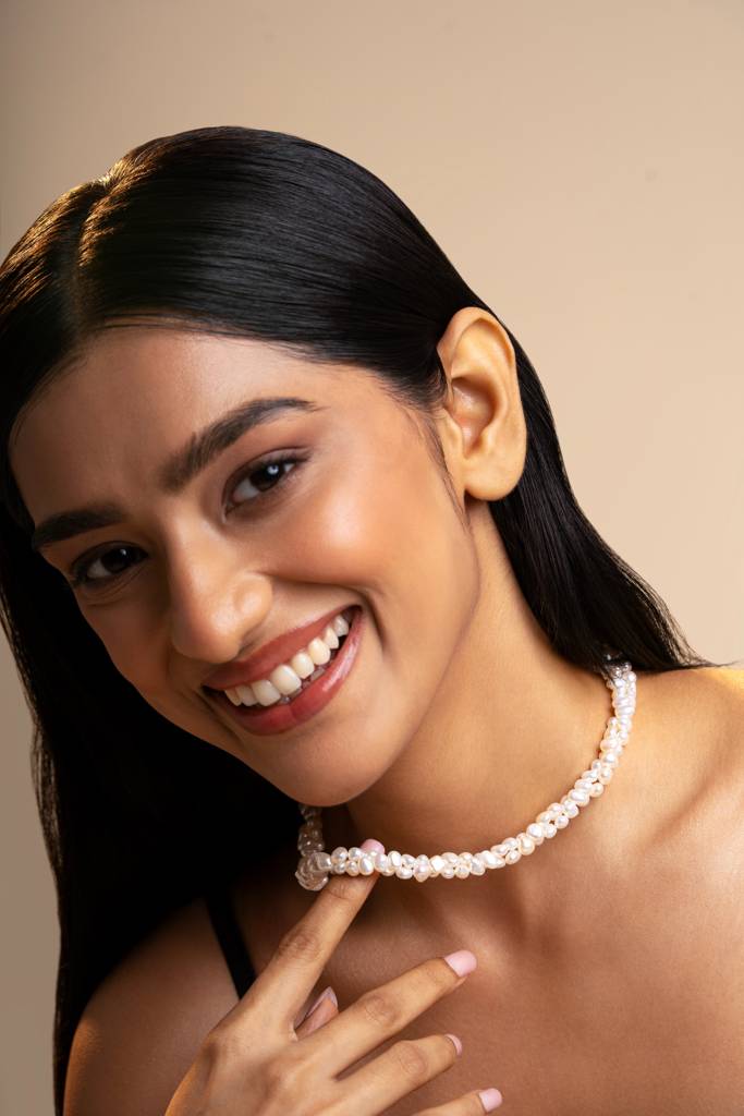 Twisty Pearl Necklace : NCK-TWSTY-WT-PRL