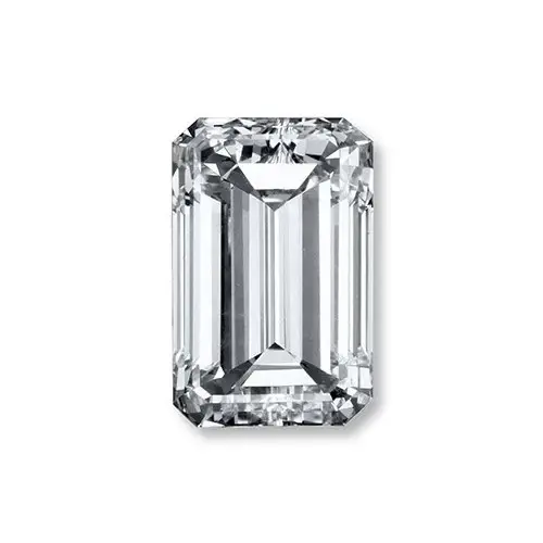 0.5 Ct Emerald Whisper Moissanite Stud Earrings - Single Piece; Gra Certified; Sterling Silver; D Vvs1 : 8L-ZGJE-UX92