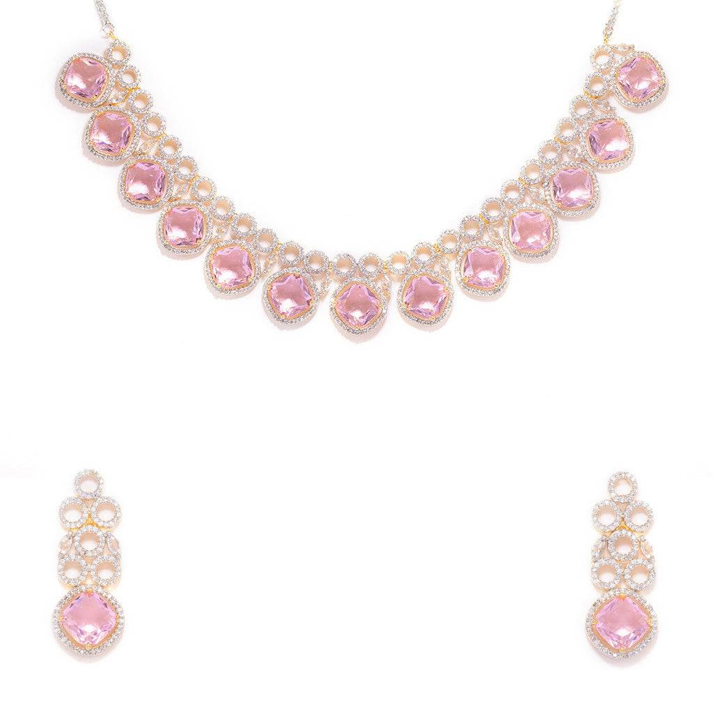 Eternal Grace Necklace Set (Pink) : NRO06