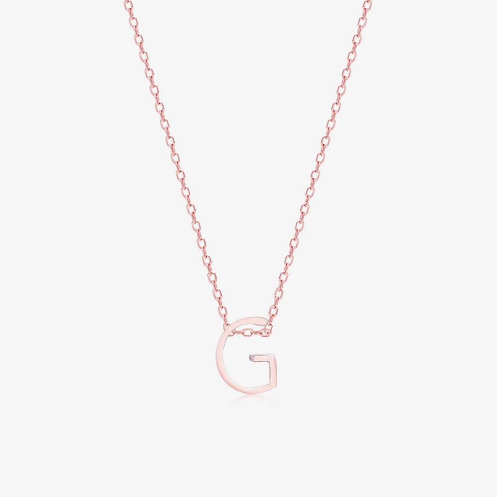 Gleaming G Initial Necklace : BIN36