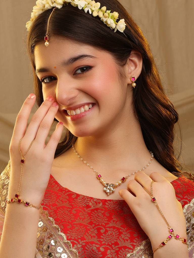 Ruby Raang Dua 4-Piece Jewelery Set : RRKDEC25-45