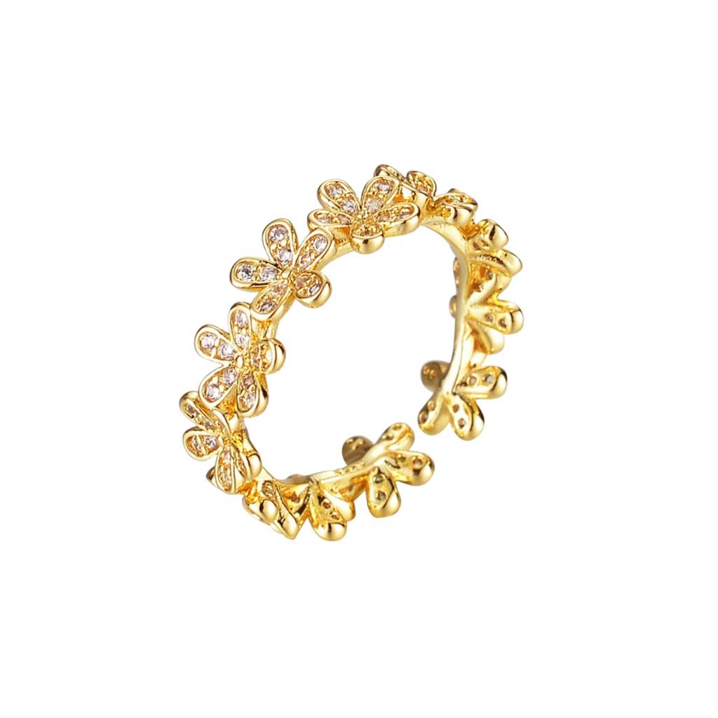 Daisy Flower Diamond Ring : RG_CU_Daisy_gld