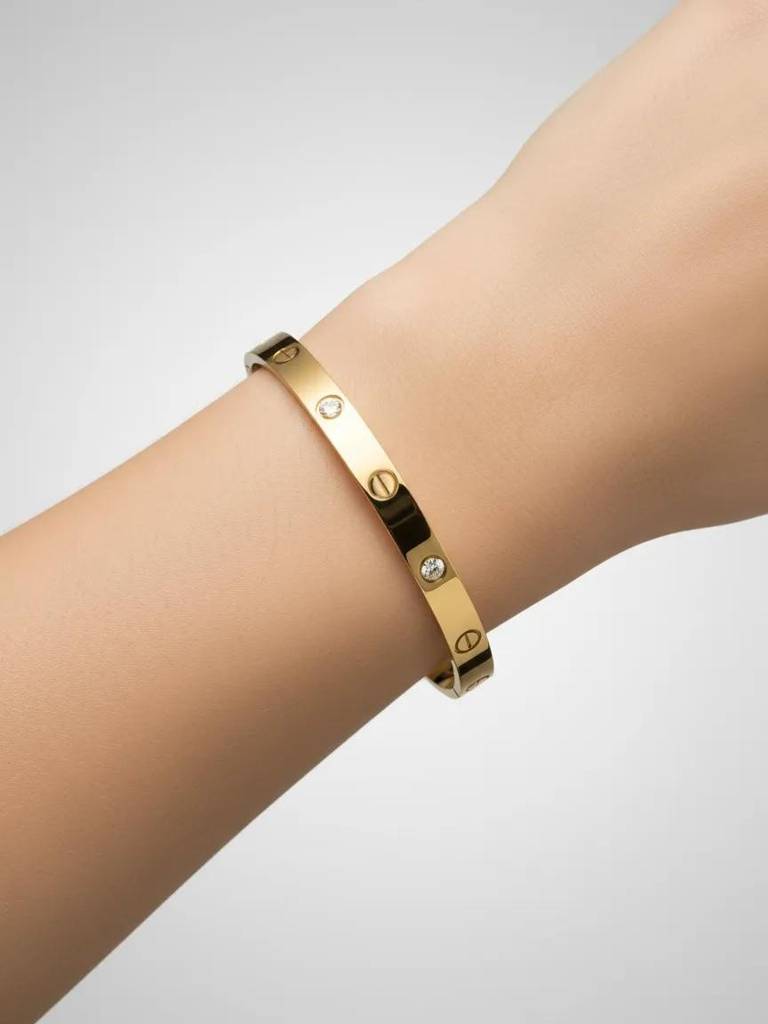 Vyomamayi Bangle Bracelet | Anti Tarnish | 18K Gold Plated : RKAT000013