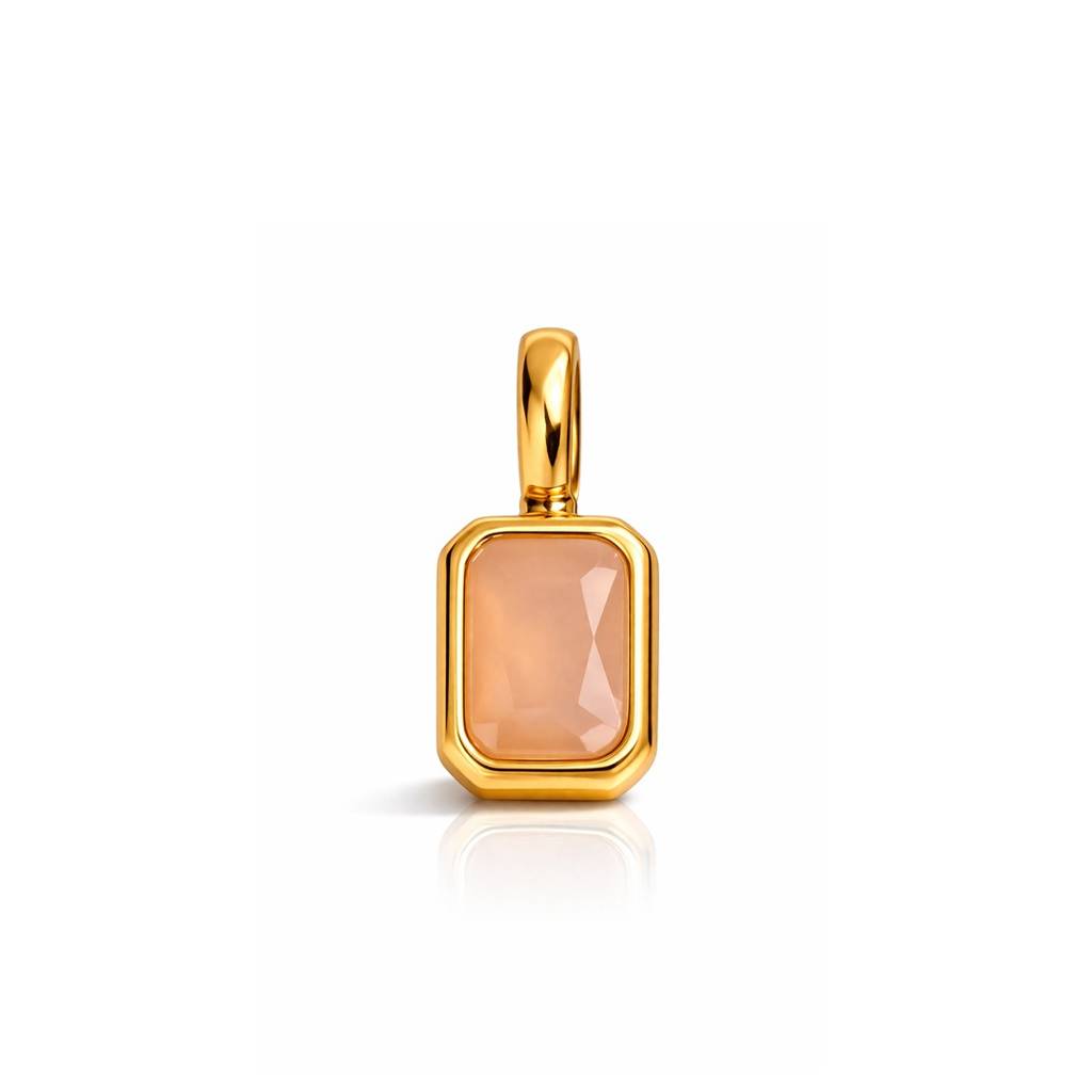 18K Gold-Plated Stone Pendant : 1009815