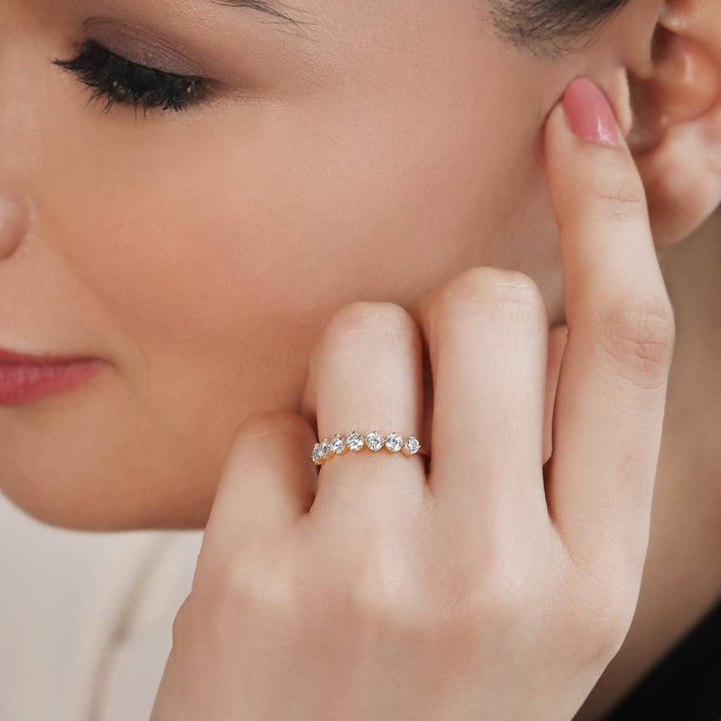 Mesmerizing Gold Weave 925 Sterling Silver Gold Plated Adjustable Ring (Adjustable) : RNG-40179
