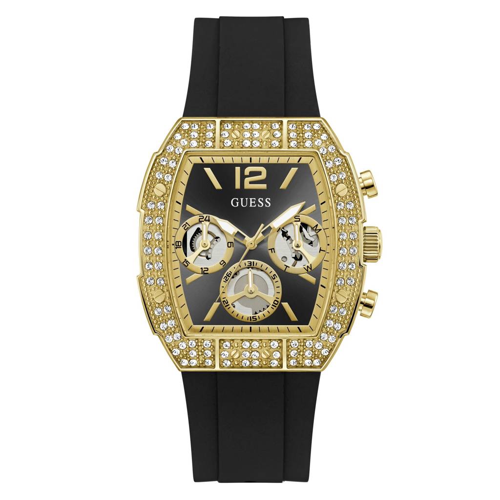 Guess Rectangle 41Mm Black Dial Analog Men Watch - Gw1069G2 | Guess ...