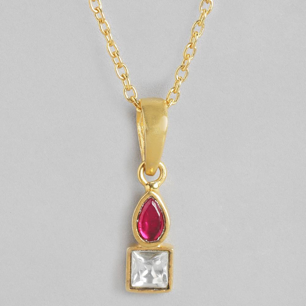 This Pure 92.5 Silver Necklace With The Pink And White Kundan Stone Is A Graceful Masterpiece That Radiates Sophisticati