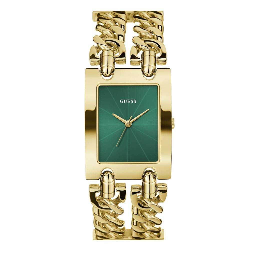 Guess Rectangle 28Mm Green Dial Analog Women Watch - Gw0740L2 : GW0740L2