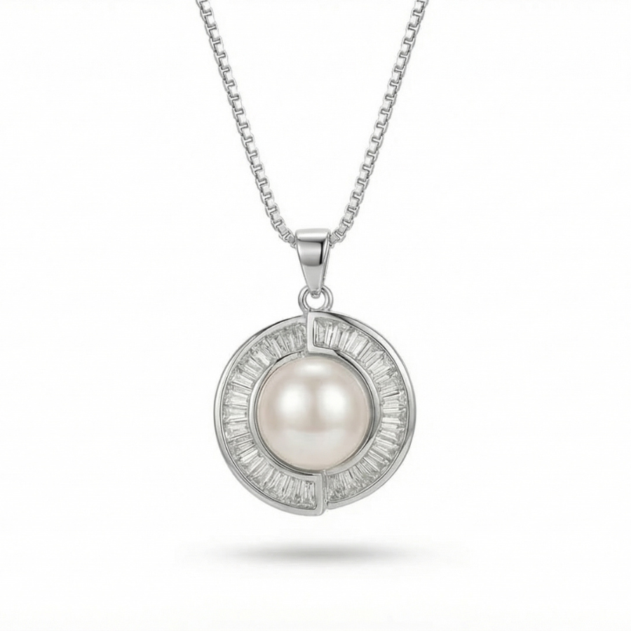 Modern Muse Necklace For Women | Contemporary Minimal Pendant Jewellery : 3177398583