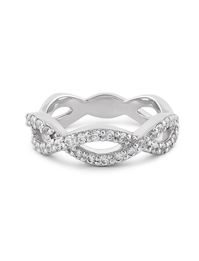 925 Silver Infinity Band Ring