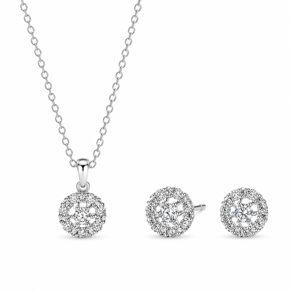 925 Silver Everyday Sparkle Pendant Set : PEC02745