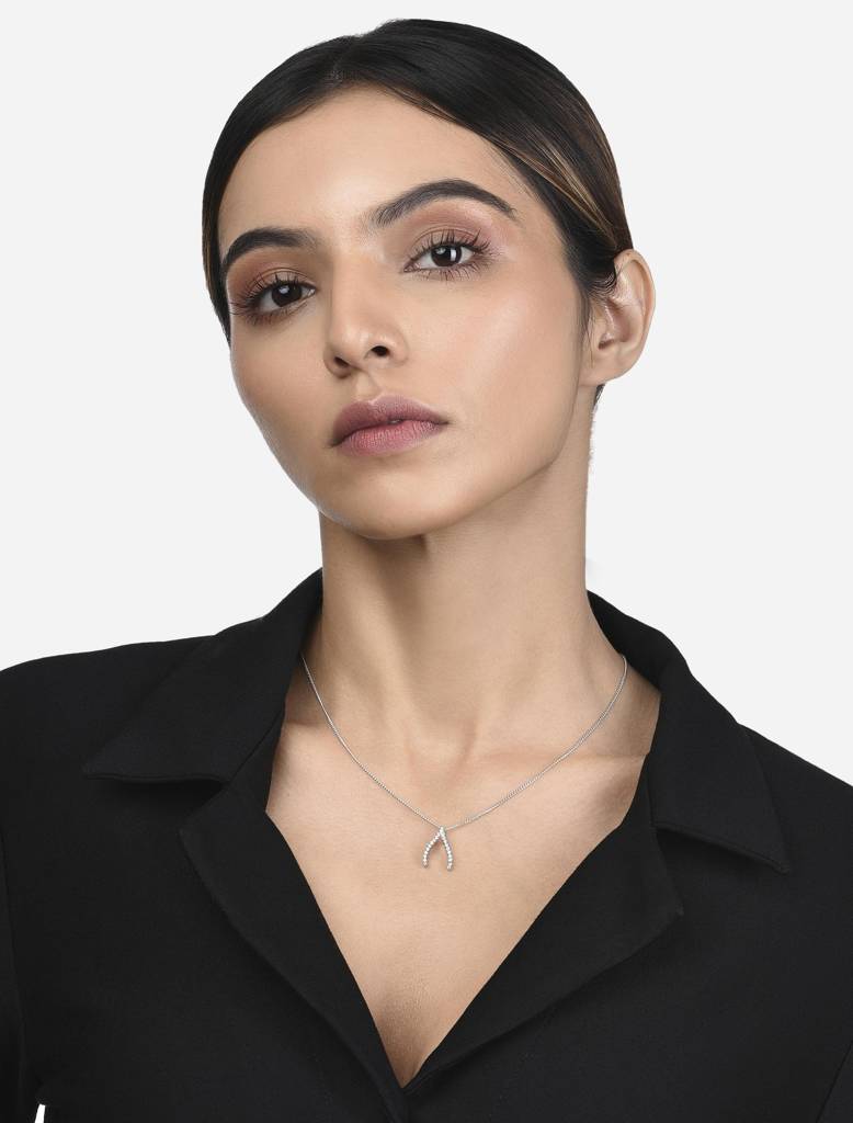 925 Silver Wishbone Pendant