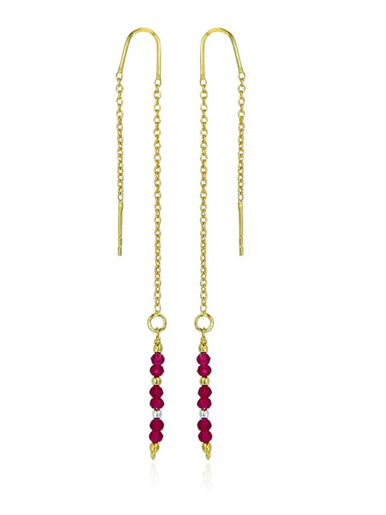 Silver Gold Plated Earring : U080SG003E0788
