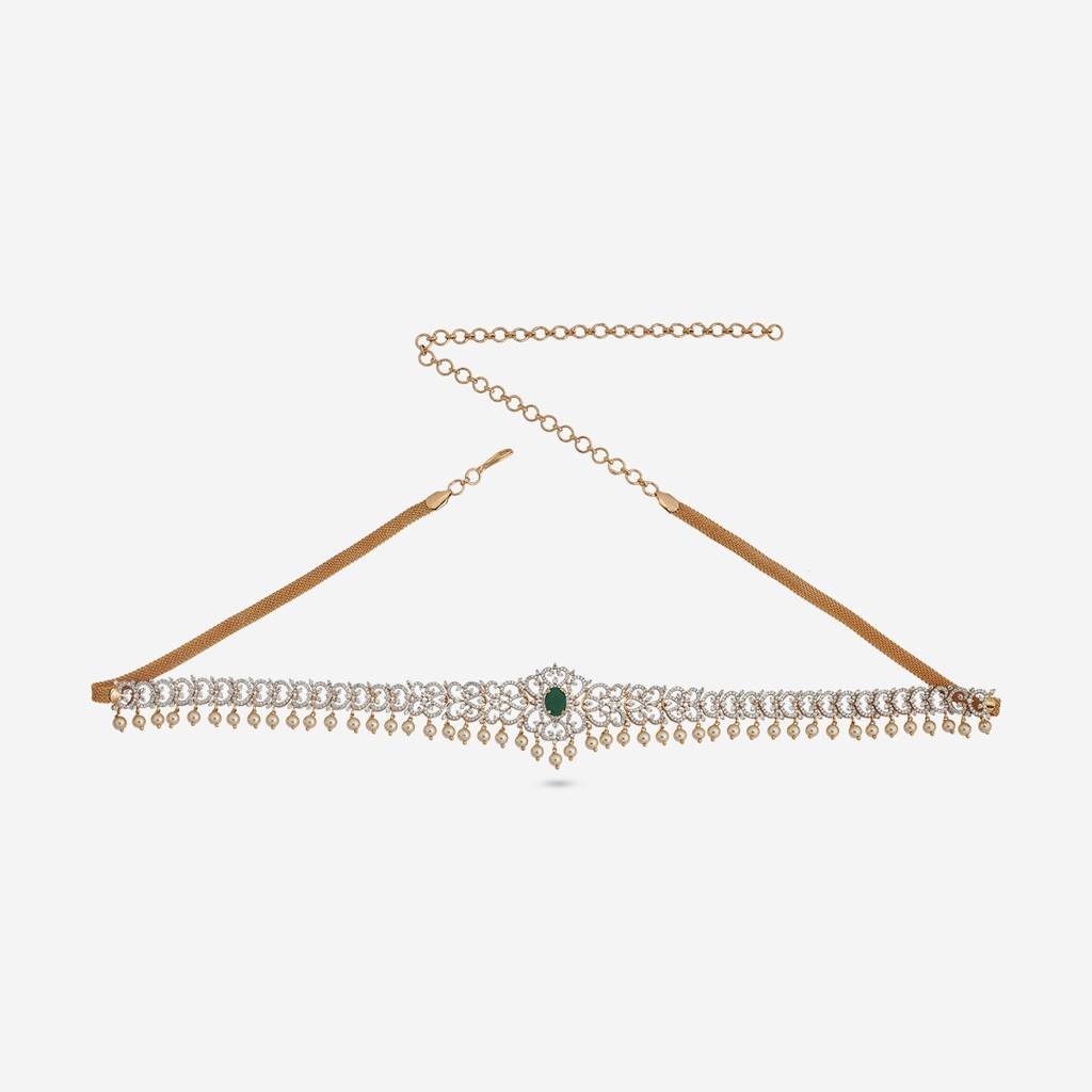 Rhodium-Gold Plated - Bridesmaid Zircon Belt - 457119 : 457120
