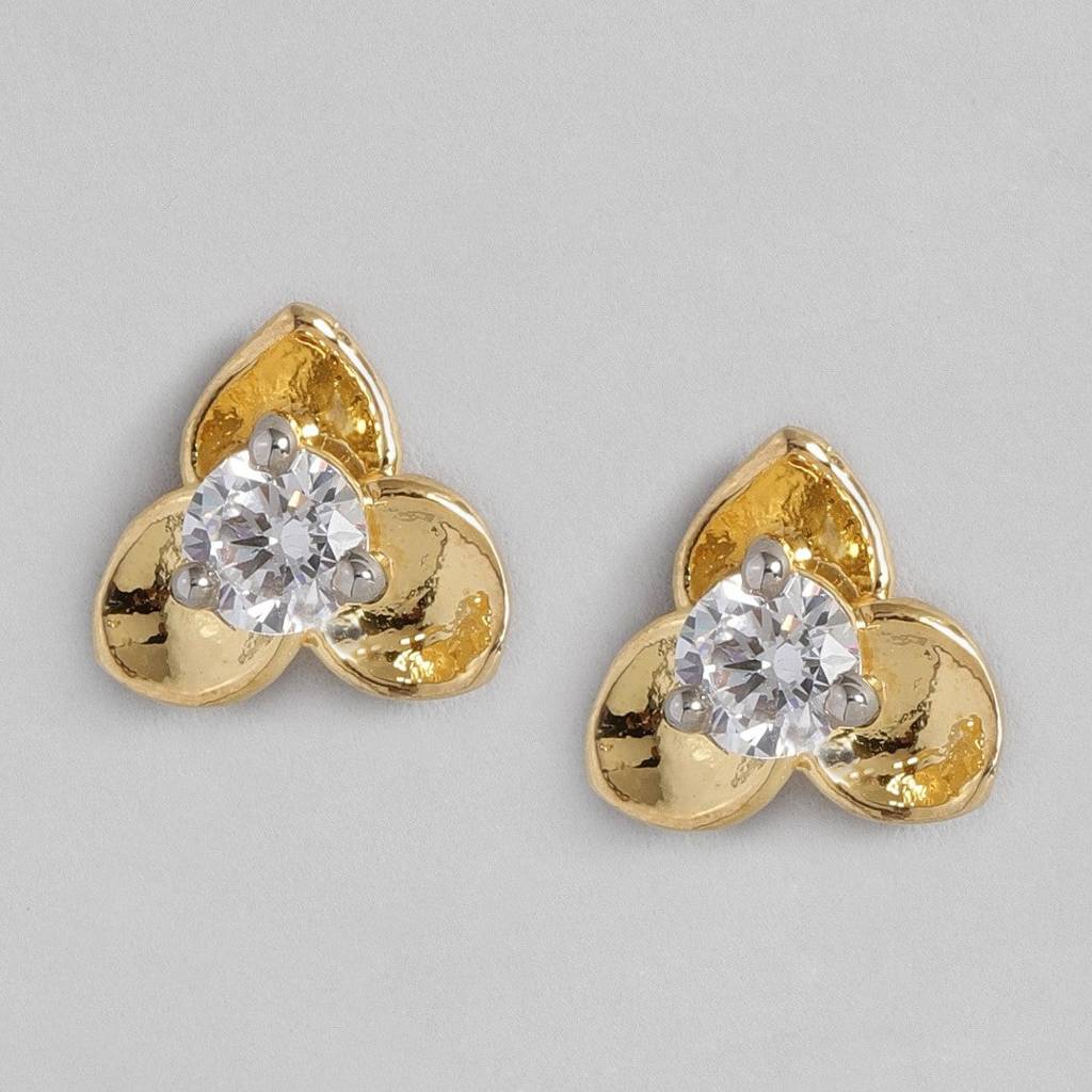 Estele Gold Plated Earrings With Fancy Austrian Crystal_One Size For Women : AD-018701ER