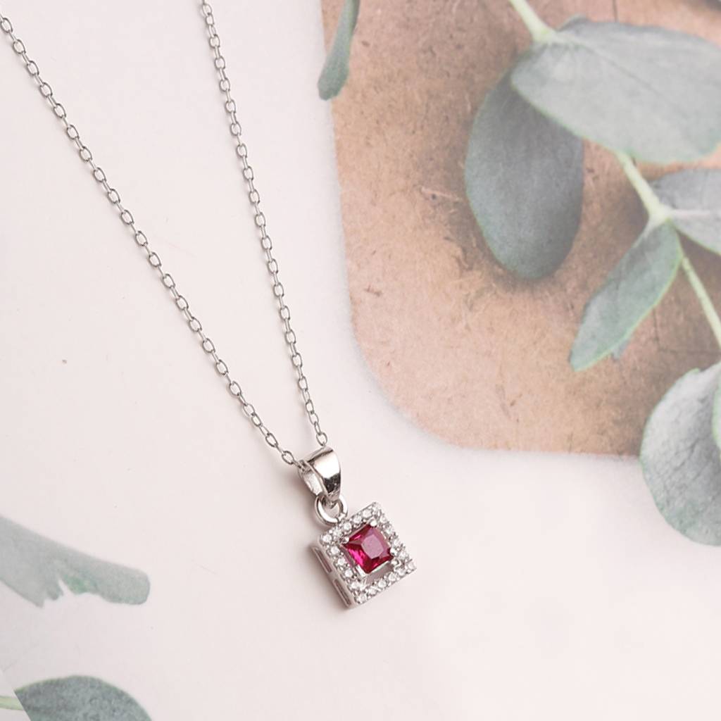 Iski Uski 925 Sterling Silver Evika Ruby Pendant