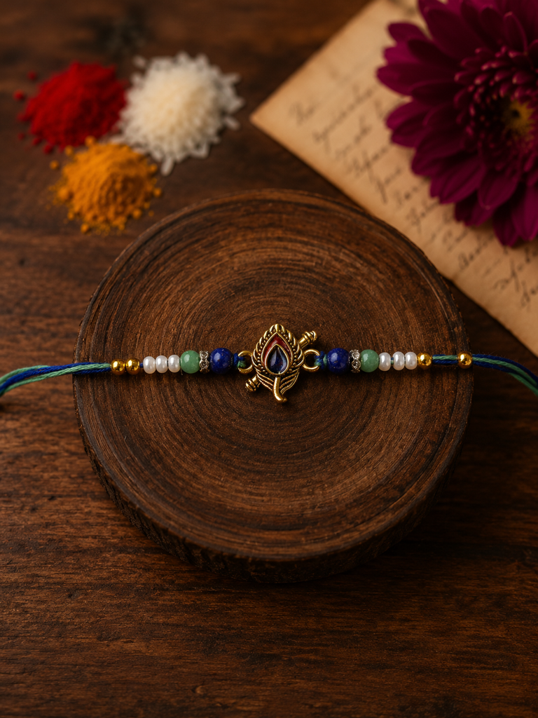 Eternz Certified Jewellery - Shastra Mor Mukut Rakhi