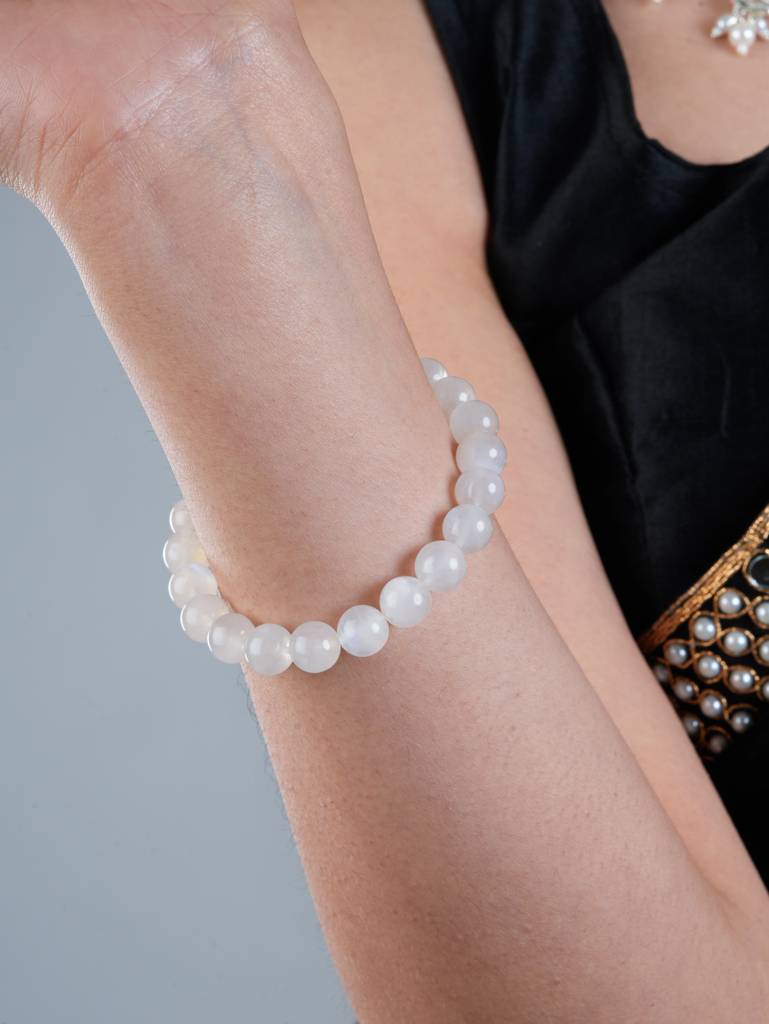 Moonstone Bracelet For Positive Energy And Balance : IVB12