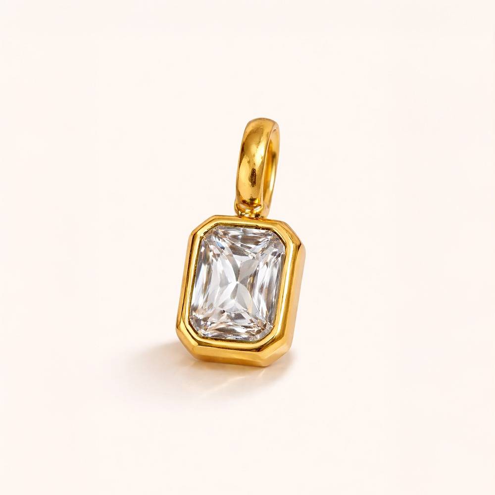 18K Gold-Plated - Stone Pendant : 10098113