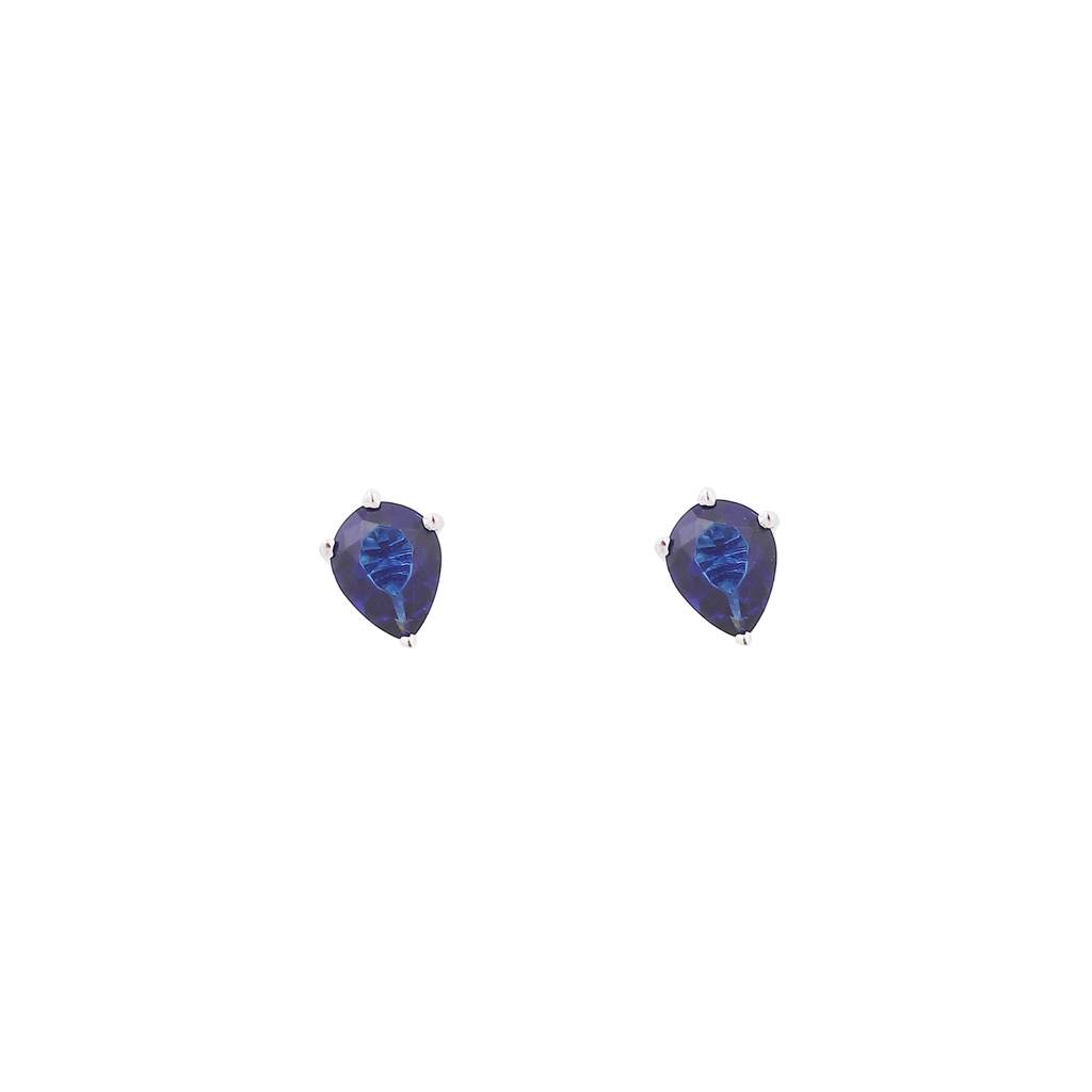 Iski Uski 925 Sterling Silver Eva Sapphire Drop Earrings