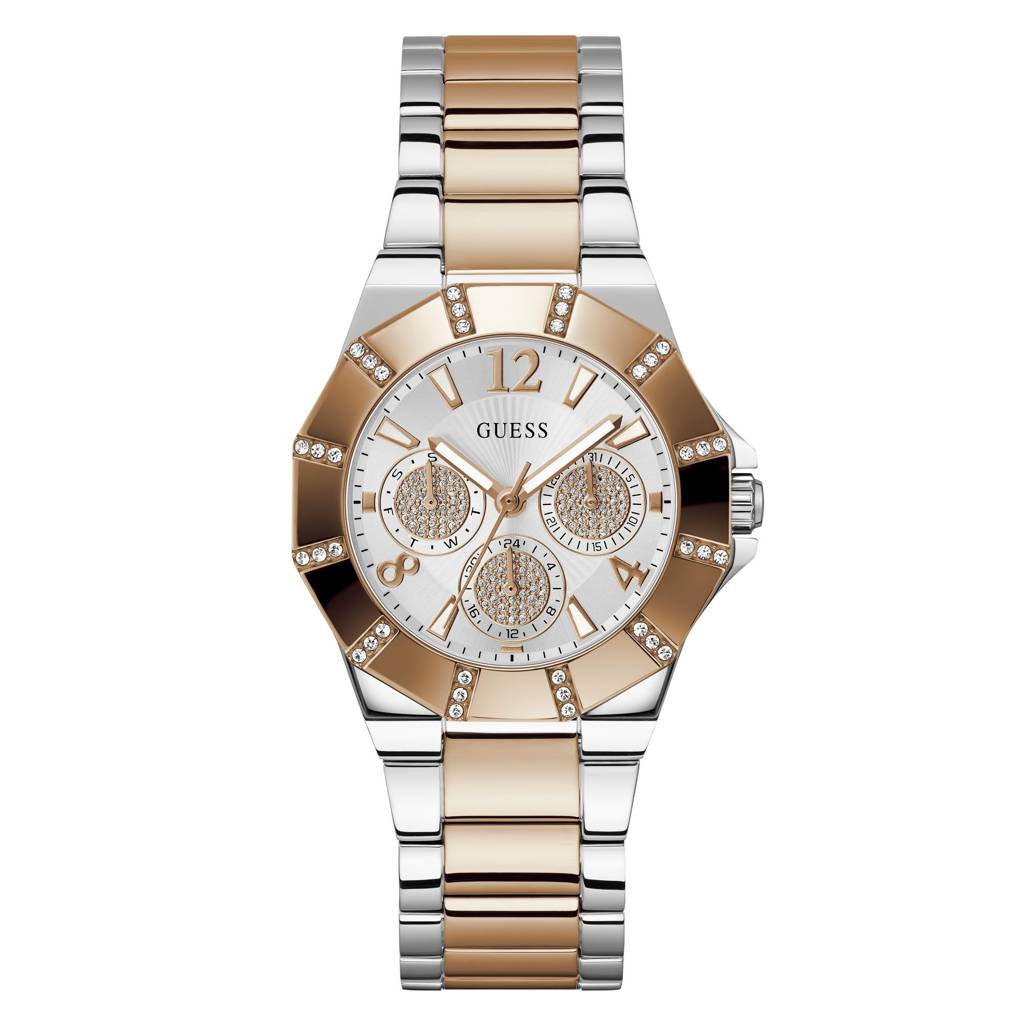 Guess Round 36Mm Silver Dial Analog Women Watch - Gw0616L3 : GW0616L3